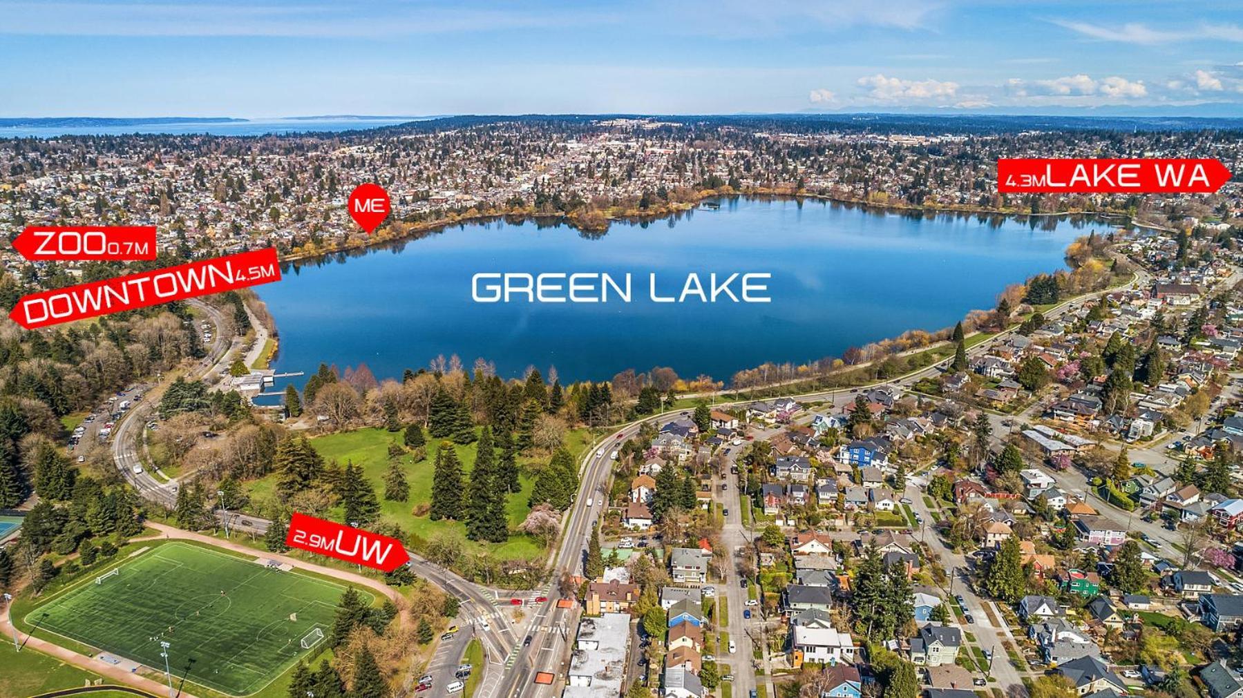 Green Lake 1St Line Home D Full Modern Remodeled シアトル エクステリア 写真
